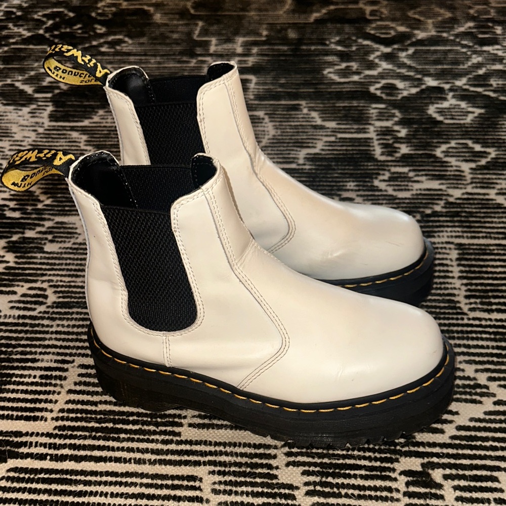 Dr. Martens Women's White Ankle Boots